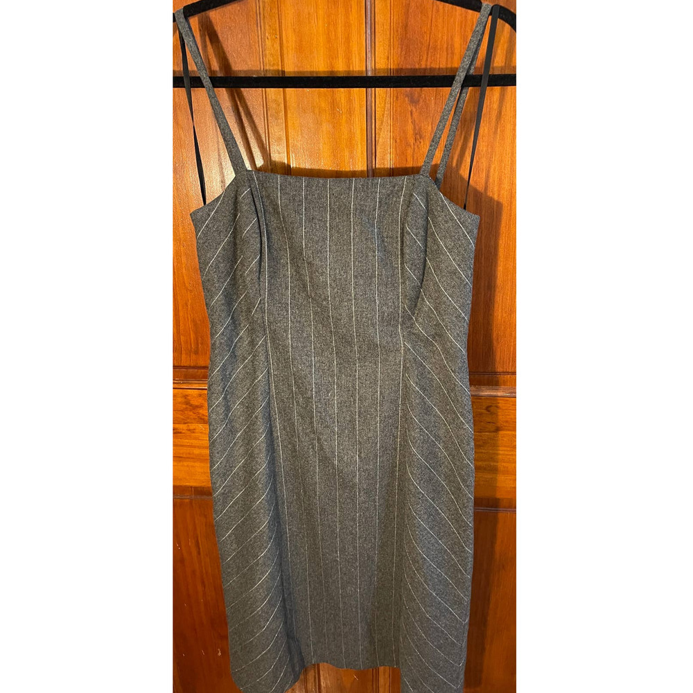 Vintage y2k Tommy Hilfiger Wool Blend Spaghetti Strap Sheath Dress EVC sz. 8